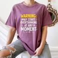 Sarcastic Saying For Overthinkers Introverts Women's Comfort Colors T-Shirt Blue Jean