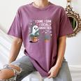 Social Anxiety Introvert Nervous Awkward Socially Women's Comfort Colors T-Shirt Blue Jean
