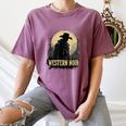 Spaghetti Western Cowboy Culture Classic Western Nostalgia Women's Comfort Colors T-Shirt Blue Jean