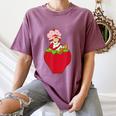 Strawberry Shortcake Sitting On Strawberry Retro Nostalgia Women's Comfort Colors T-Shirt Blue Jean