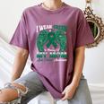 I Wear Green In Memory Of My Mom Liver Cancer Awareness Day Women's Comfort Colors T-Shirt Blue Jean