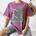 I Wear Kelly Green In My Memory Of My Mom Bile Duct Cancer Women's Comfort Colors T-Shirt Blue Jean