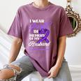 I Wear Purple In Memory Of My Husband Overdose Awareness Women's Comfort Colors T-Shirt Blue Jean I Wear Purple In Memory Of My Husband Overdose Awareness Women's Comfort Colors T-Shirt Blue Jean