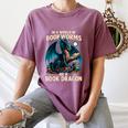 In a World Of Bookworms Be a Book Dragon Reading Women's Comfort Colors T-Shirt Blue Jean In a World Of Bookworms Be a Book Dragon Reading Women's Comfort Colors T-Shirt Blue Jean
