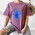 Yk2 Grunge Earthy Blue Cat With Stars Tomboy 90s Nostalgia Women's Comfort Colors T-Shirt Blue Jean