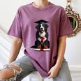Bernese Mountain Dog Graduation Cap Graduate Training School For Men Women Girls Kids Women's Comfort Colors T-Shirt Moss