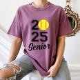 Class Of 2025 Softball Senior Graduation Graduate Women Women's Comfort Colors T-Shirt Moss