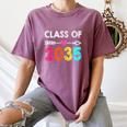 Class Of 2035 Kindergarten Pre K Grow With Me Graduation Women's Comfort Colors T-Shirt Moss