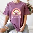 Cosmetology Instructor Cosmetologist Graduation Rainbow Women's Comfort Colors T-Shirt Moss