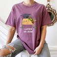 Dabbing Taco 6th Grade Graduation Shirt Sixth Grade Later Women's Comfort Colors T-Shirt Moss