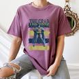 DC Comics Graduation Batman The Grad Power Stance Women's Comfort Colors T-Shirt Moss