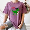 Dinosaur Rawr Diploma Graduate Graduation Women's Comfort Colors T-Shirt Moss