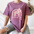 Fun Happy Last Day Of School Girl Student Graduation Rainbow Women's Comfort Colors T-Shirt Moss