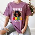 Future HBCU Grad Girl HBCU Toddler Kids Graduation Women's Comfort Colors T-Shirt Moss