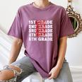 Goodbye 4th Grade Graduation Last Day School Hello 5th Grade Women's Comfort Colors T-Shirt Moss