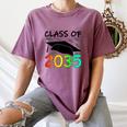 Graduation Class Of 2035 Hand Prints Space Pre-K -12th Grade Women's Comfort Colors T-Shirt Moss