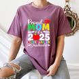 Graduation Proud Mom Of 2025 Kindergarten Graduate Women's Comfort Colors T-Shirt Moss