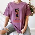 Graduation Woman Tshirt Black Melanin Masters Degree Women's Comfort Colors T-Shirt Moss