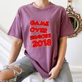 High School Graduation Tshirt Game Over Senior Class Of 2018 Women's Comfort Colors T-Shirt Moss