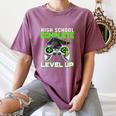 High School Level Complete Class Of 2024 Graduation Women's Comfort Colors T-Shirt Moss