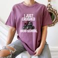 I Just Crushed High School Graduation Monster Truck Shirt Women's Comfort Colors T-Shirt Moss