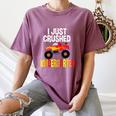 I Just Crushed Kindergarten Monster Graduation Shirt Women's Comfort Colors T-Shirt Moss