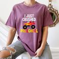 I Just Crushed Preschool Monster Graduation Pre-K Shirt Women's Comfort Colors T-Shirt Moss