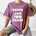 Kids Kids Peace Out 3Rd Grade For Graduation Women's Comfort Colors T-Shirt Moss