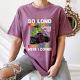 Kindergarten Graduate 2025 Kindergarten Graduation Dino Trex Women's Comfort Colors T-Shirt Moss
