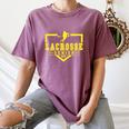 Lacrosse Senior Night Lacrosse Senior 2026 Graduation 20 Women's Comfort Colors T-Shirt Moss