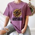Licensed Masters Social Work Worker LMSW Graduation 2026 Women's Comfort Colors T-Shirt Moss