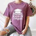 Master's Degree Survivor College Graduation Women's Comfort Colors T-Shirt Moss
