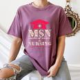 Msn Master Of Science In Nursing College Graduation Premium Tri-Blend Women's Comfort Colors T-Shirt Moss