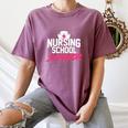 Nursing School Survivor Shirt Graduation Party Tee Women's Comfort Colors T-Shirt Moss