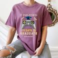I Paused My Game To Graduate Class Of 2023 Gamer Graduation Women's Comfort Colors T-Shirt Moss