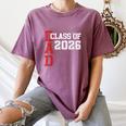 Proud Dad Of A 2026 Graduate Grad Senior Father Graduation Women's Comfort Colors T-Shirt Moss