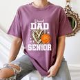 Proud Dad Of A 2026 Senior Basketball Graduation Leopard Women's Comfort Colors T-Shirt Moss