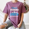 Proud Grandma Of Two 2023 Graduate Class 2023 Graduation Women's Comfort Colors T-Shirt Moss