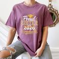 Proud Sister Of 2026 Graduate College Graduation Hat Party Women's Comfort Colors T-Shirt Moss