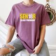 Senior 2018 Class President-School Colors Graduation Women's Comfort Colors T-Shirt Moss
