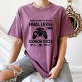 Senior 2026 Final Level Gamer Graduation 2026 Women's Comfort Colors T-Shirt Moss