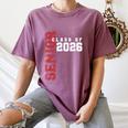 Senior Class Of 2026 Graduation Grad 26 Women's Comfort Colors T-Shirt Moss