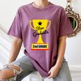 Star Graduate Second Grade Graduation Trophy Cup Women's Comfort Colors T-Shirt Moss