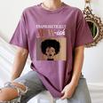 Unapologetically MSW-Ish Student Graduation Afro Women's Comfort Colors T-Shirt Moss