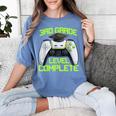 3rd Grade Level Complete Gamer Class Of 2026 Graduation Women's Comfort Colors T-Shirt Blue Jean