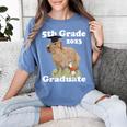 5th Grade Graduation Class Of 2023 Capybara Fifth Graduate Women's Comfort Colors T-Shirt Blue Jean