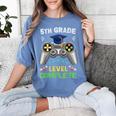 5th Grade Level Complete Gaming Graduation Class 2023 Gamer Women's Comfort Colors T-Shirt Blue Jean