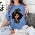 African Woman Educated Graduation 2019 Proud Women's Comfort Colors T-Shirt Blue Jean