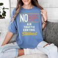 Air Traffic Control Major Student Shirt Graduation Women's Comfort Colors T-Shirt Blue Jean