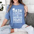 Bachelor Degree Graduation Women's Comfort Colors T-Shirt Blue Jean